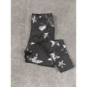 aerie metallic star leggings gray size small‎ NWT